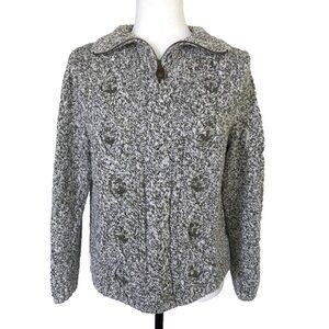 Vintage NORTHERN REFLECTIONS 1/4 Zip Womens Sweater Size Medium Embroidered